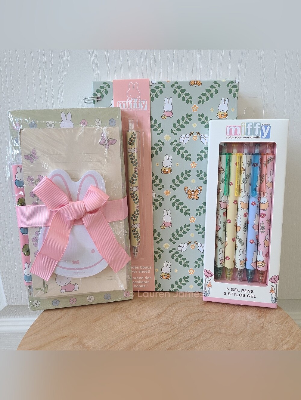Miffy Spring Meadow Floral and Butterflies Stationery Set